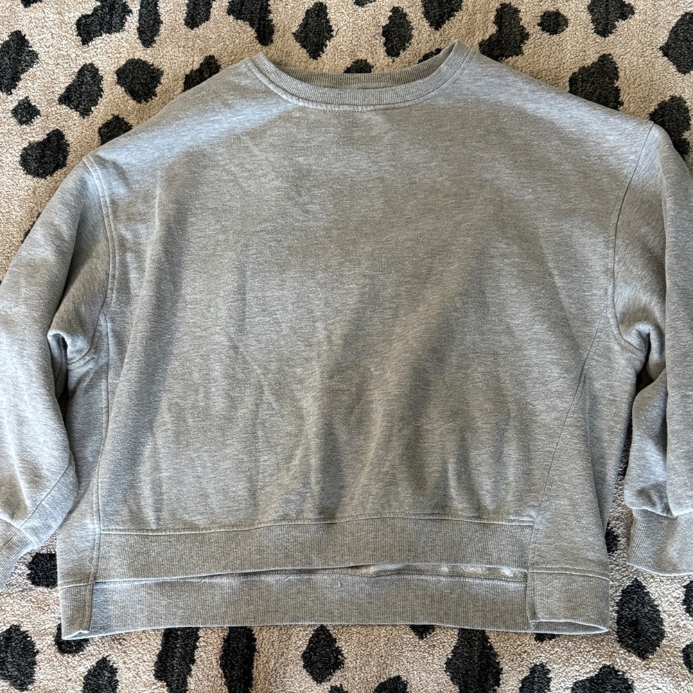 Classic Gray Crew Neck Sweater